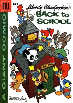 Woody Woodpecker's Back To School (1952) Dell Giant 6