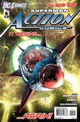 Action Comics [DC] (2011) 5 (Main Kubert Baby Cover)