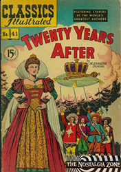 Classics Illustrated [Gilberton] (1941) 41 (Twenty Years After) HRN78 (3rd Print)