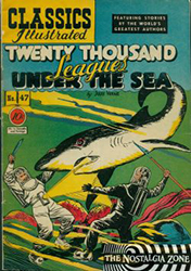 Classics Illustrated [Gilberton] (1941) 47 (Twenty Thousand Leagues Under The Sea) HRN47 (1st Print) 