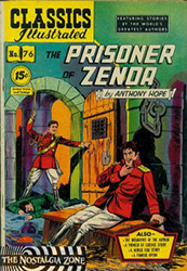 Classics Illustrated [Gilberton] (1941) 76 (The Prisoner Of Zenda) HRN85 (2nd Print) 