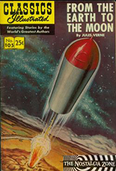 Classics Illustrated [Gilberton] (1941) 105 (From The Earth To The Moon) HRN169 (11th Print) 