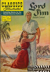 Classics Illustrated [Gilberton] (1941) 136 (Lord Jim) HRN136 (1st Print)