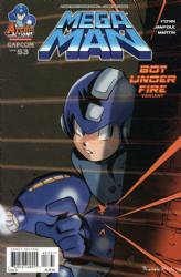 Mega Man (2011) 53 (Variant Bot Under Fire Cover)