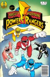 Mighty Morphin Power Rangers (1st Hamilton Series) (1994) 1 (w/ White Ranger Card)