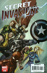 Secret Invasion (2008) 1 (1st Print) (Variant Blank Sketch "Glossy Error" Cover)
