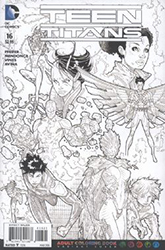 Teen Titans (5th Series) (2014) 16 (Variant Adult Coloring Book Cover)