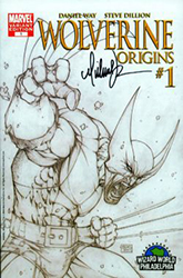 Wolverine: Origins (2006) 1 (Michael Turner Sketch Wizard World Philadelphia Variant Cover)